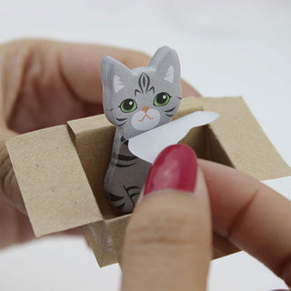 Cat Sticky Notes, kitty post its, cat memo pad, cute cats stationery